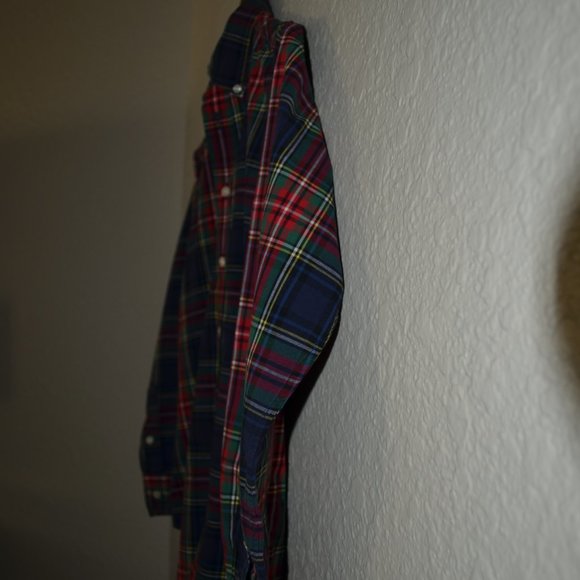 Boys Sz M Ralph Lauren Polo Plaid L/S Shirt - Picture 8 of 13